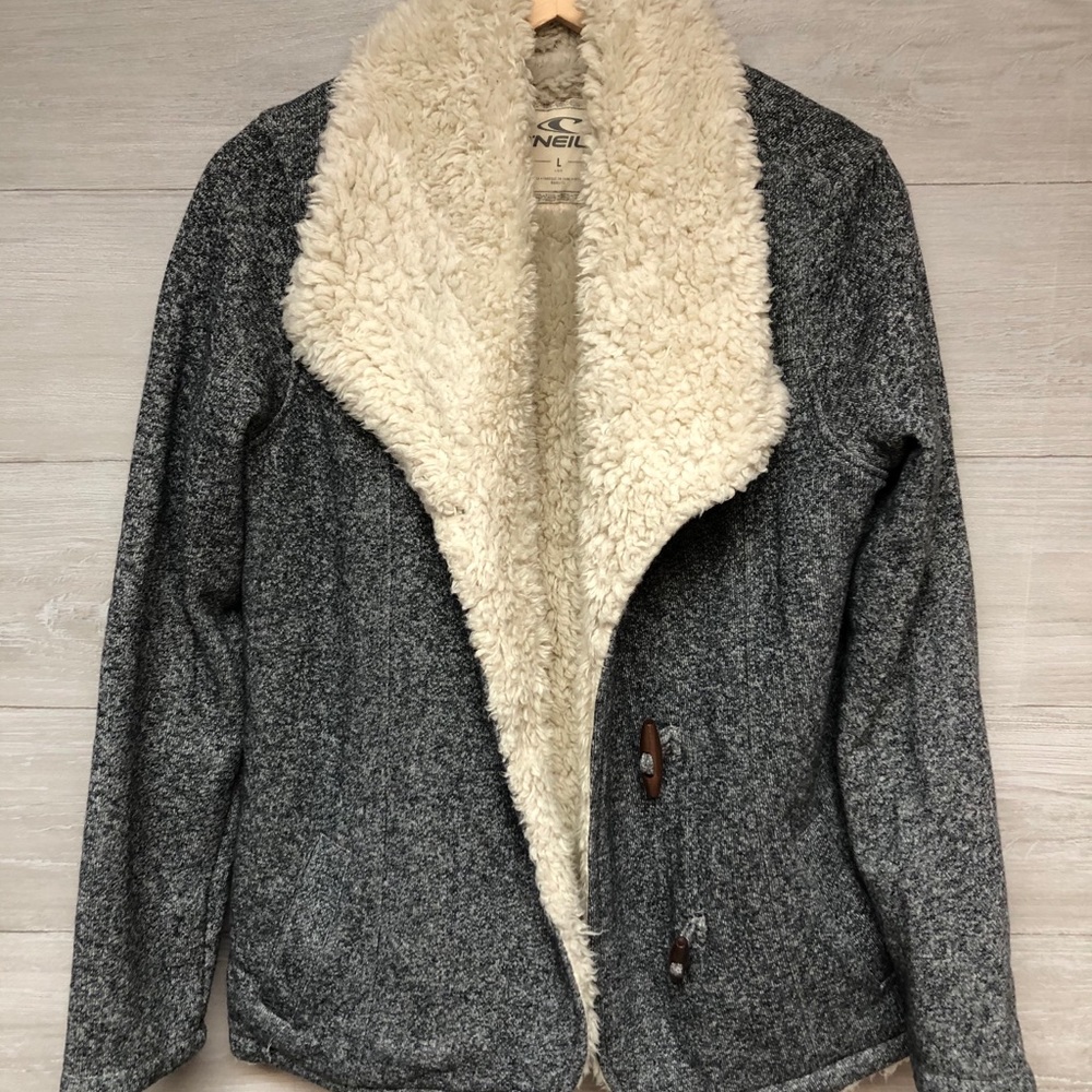 | O’Neill | fur lined jacket. Size L.